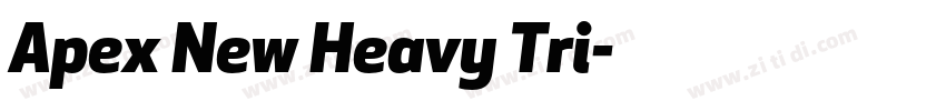 Apex New Heavy Tri字体转换